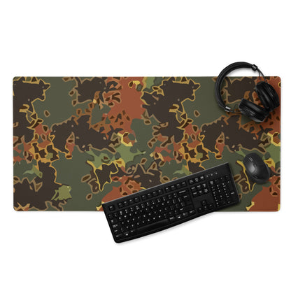 Black OPS Flecktarn Fractal Autumn CAMO Gaming mouse pad - 36″×18″ - Mouse Pad