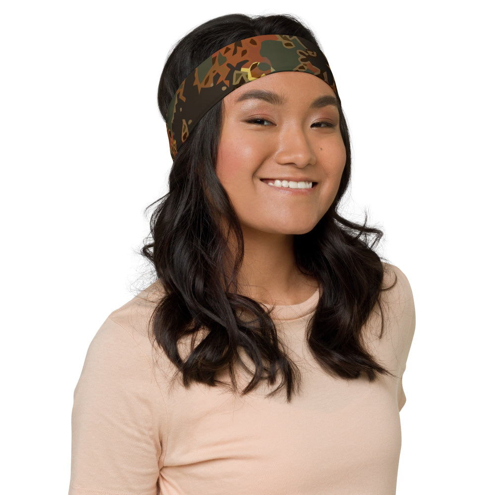 Black OPS Flecktarn Fractal Autumn CAMO Headband