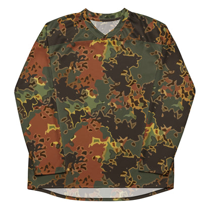 Black OPS Flecktarn Fractal Autumn CAMO hockey fan jersey - Unisex Hockey Fan Jersey