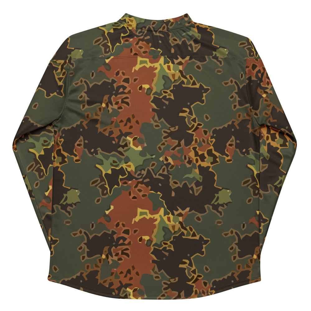 Black OPS Flecktarn Fractal Autumn CAMO hockey fan jersey - Unisex Hockey Fan Jersey