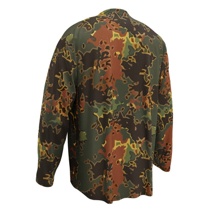 Black OPS Flecktarn Fractal Autumn CAMO hockey fan jersey - Unisex Hockey Fan Jersey