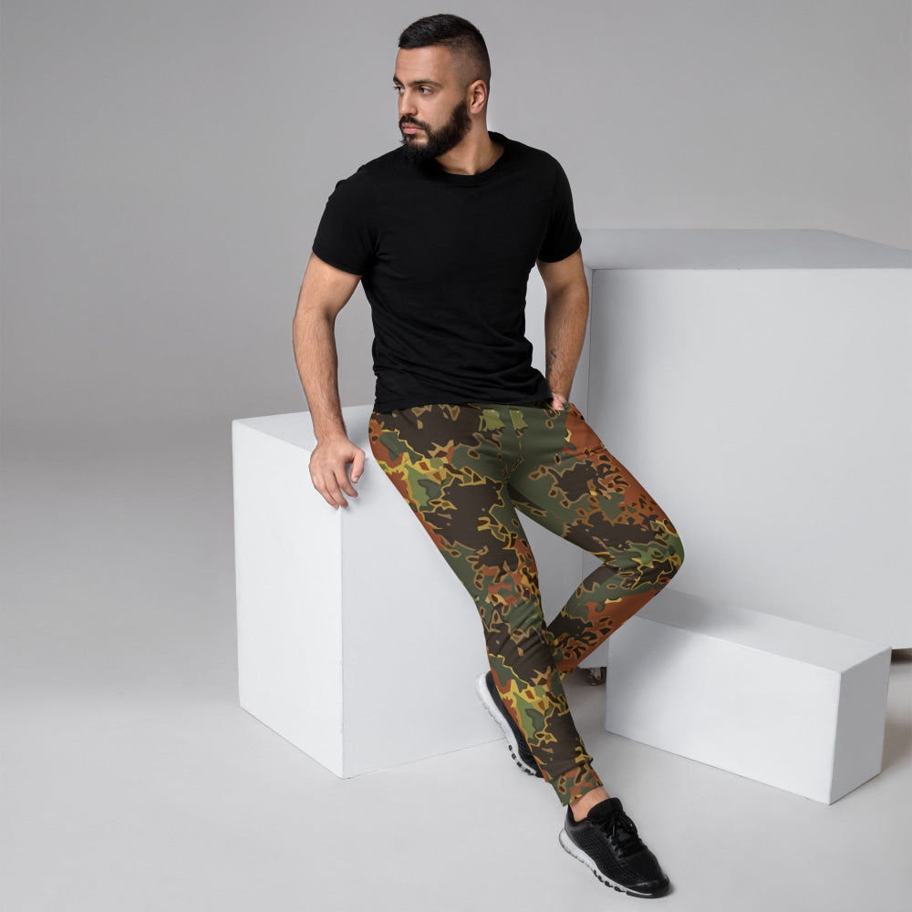 Black OPS Flecktarn Fractal Autumn CAMO Men’s Joggers - XS - Mens