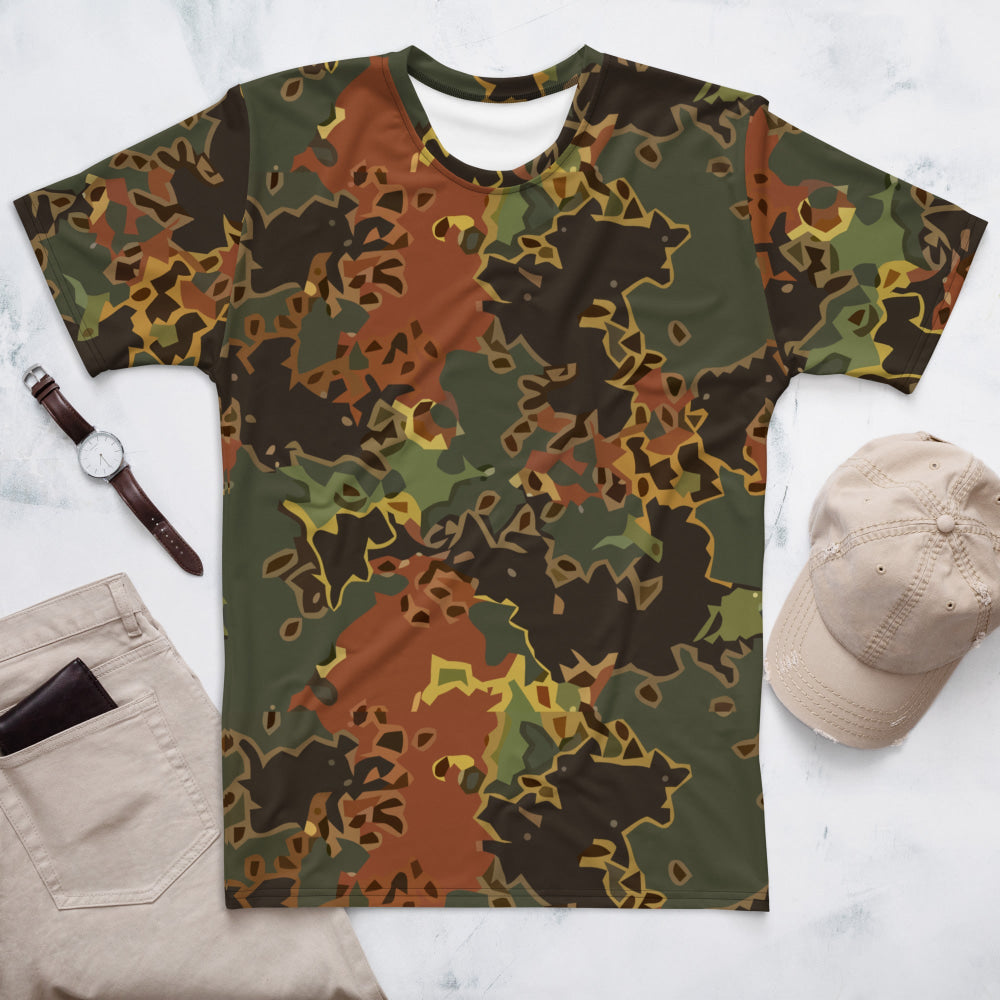 Black OPS Flecktarn Fractal Autumn CAMO Men’s t-shirt - XS - Mens T-Shirt