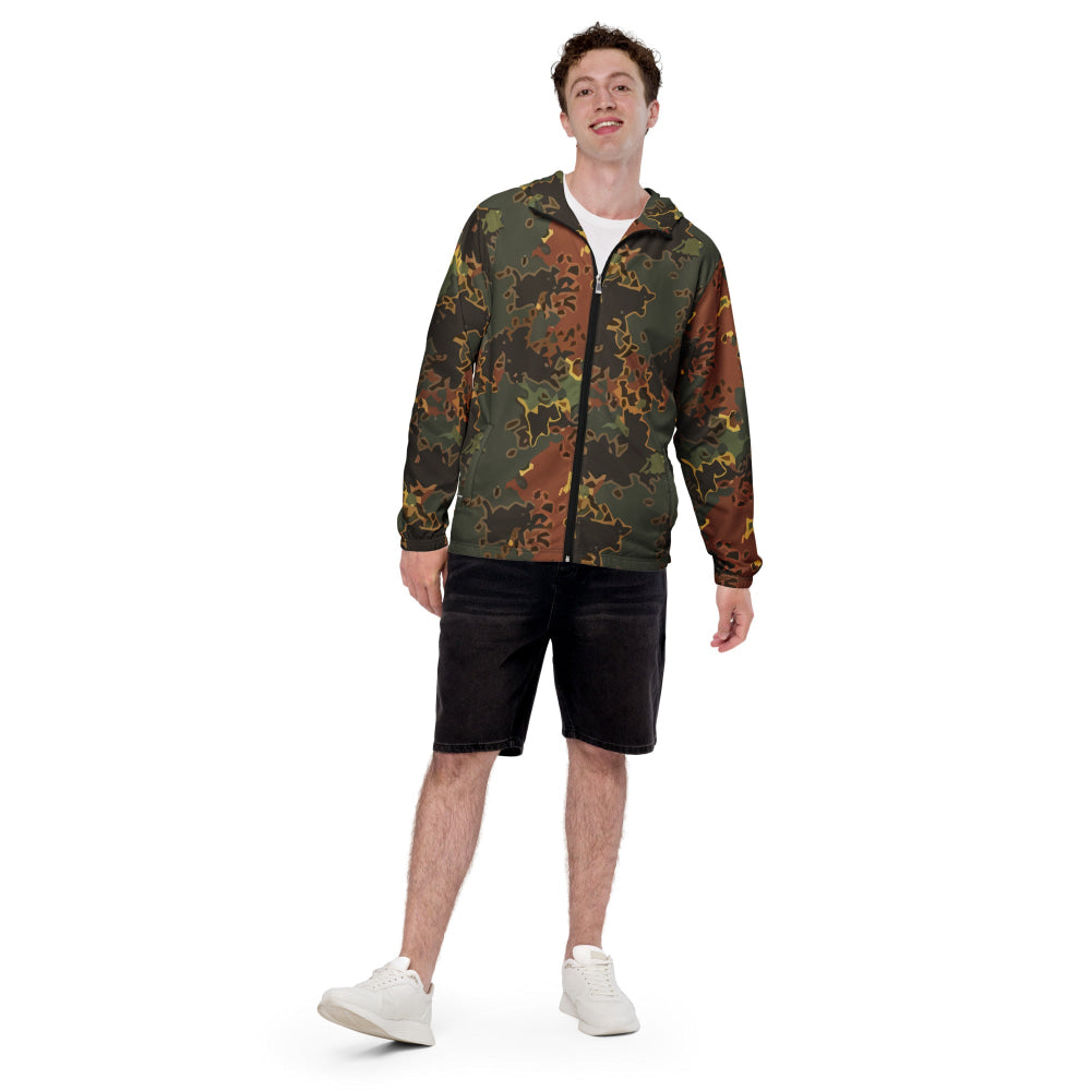 Black OPS Flecktarn Fractal Autumn CAMO Men’s windbreaker - Mens Windbreaker