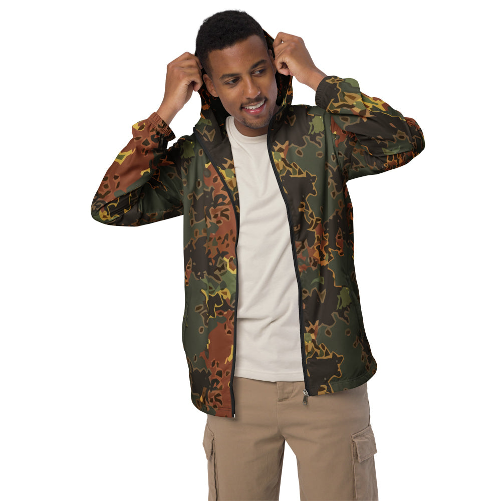 Black OPS Flecktarn Fractal Autumn CAMO Men’s windbreaker - Mens Windbreaker