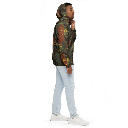 Black OPS Flecktarn Fractal Autumn CAMO Men’s windbreaker - Mens Windbreaker