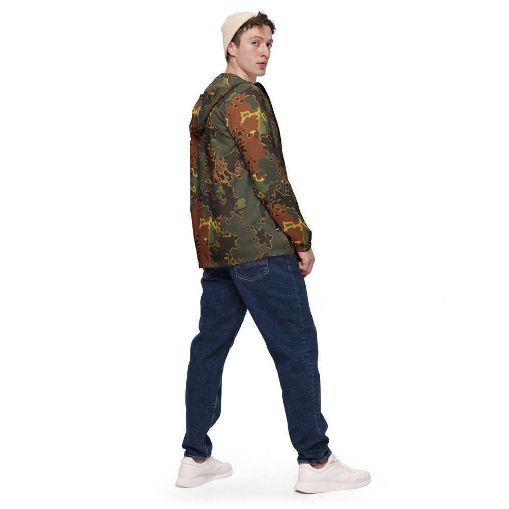 Black OPS Flecktarn Fractal Autumn CAMO Men’s windbreaker - Mens Windbreaker