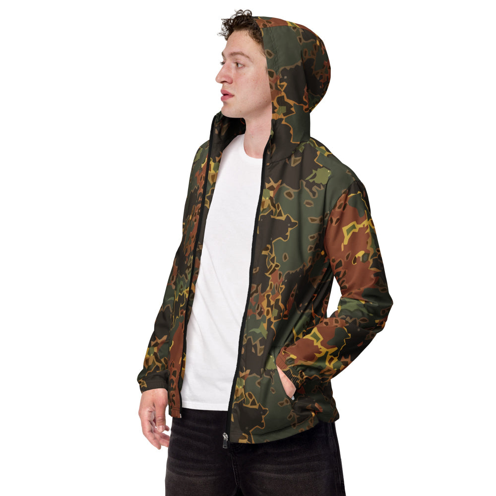 Black OPS Flecktarn Fractal Autumn CAMO Men’s windbreaker - XS - Mens Windbreaker