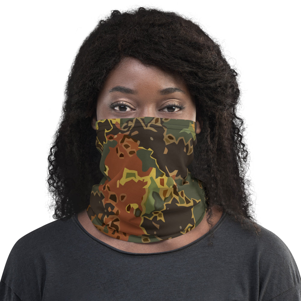 Black OPS Flecktarn Fractal Autumn CAMO Neck Gaiter