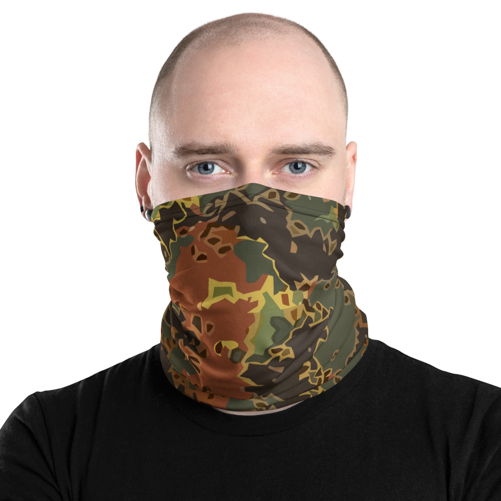 Black OPS Flecktarn Fractal Autumn CAMO Neck Gaiter