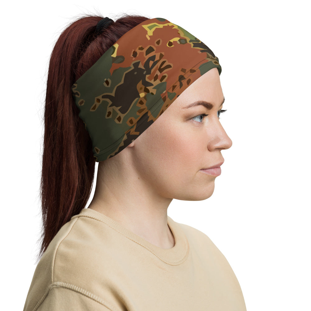 Black OPS Flecktarn Fractal Autumn CAMO Neck Gaiter