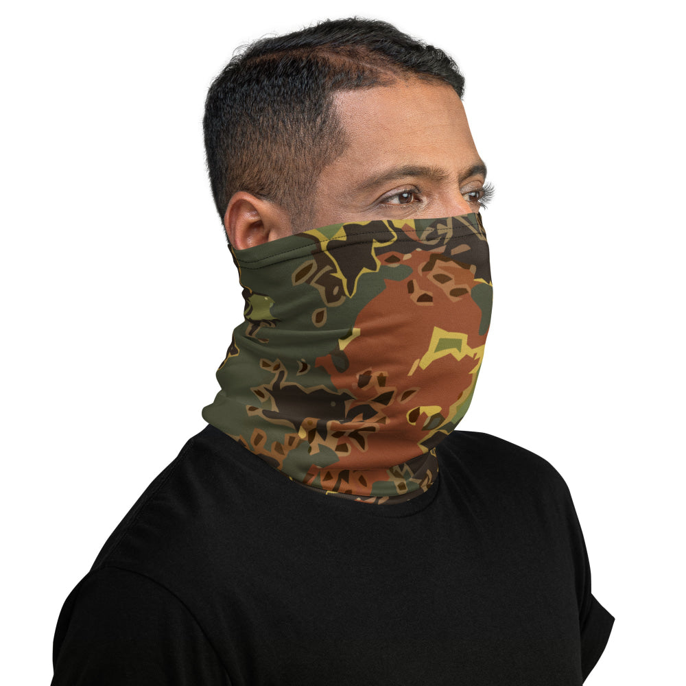 Black OPS Flecktarn Fractal Autumn CAMO Neck Gaiter