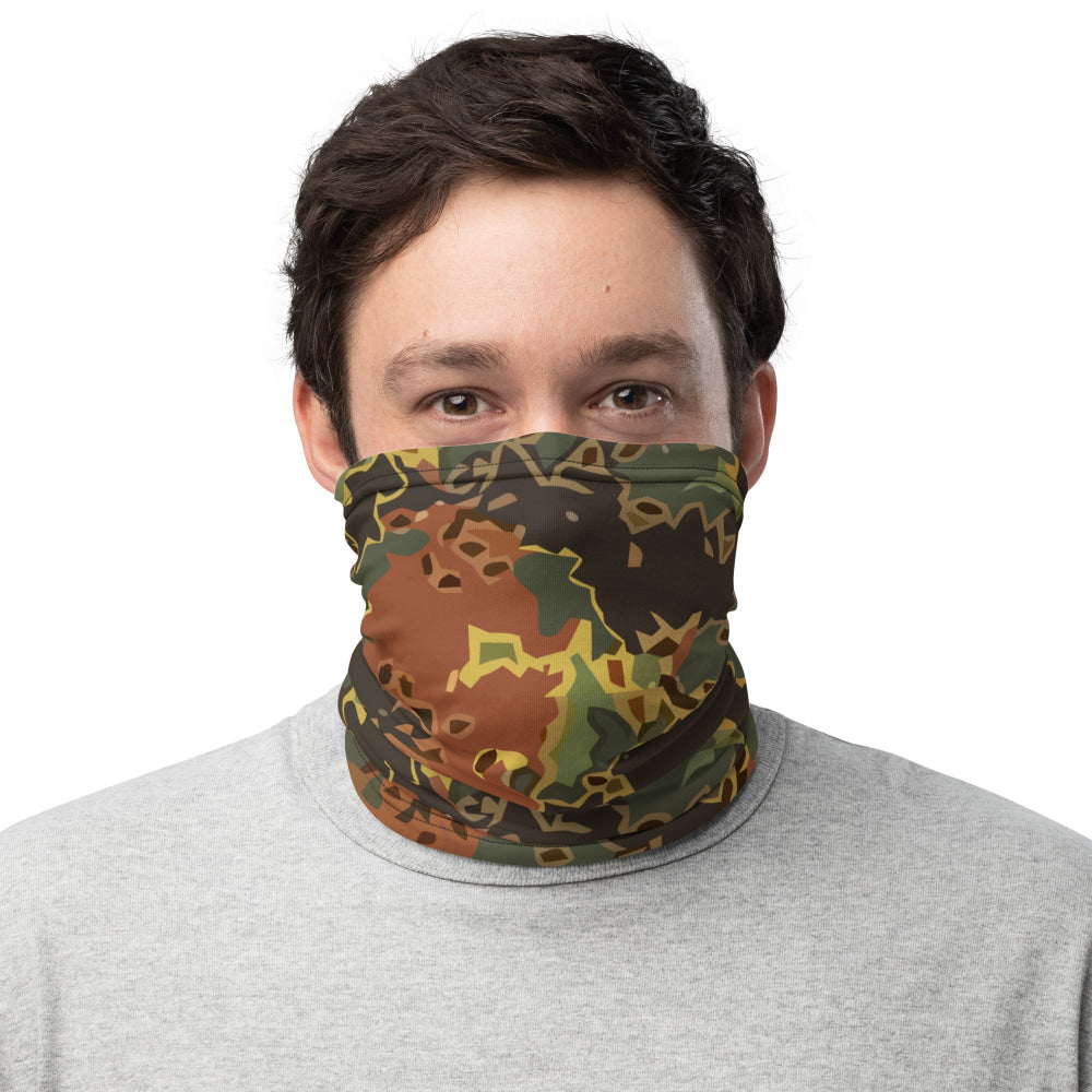 Black OPS Flecktarn Fractal Autumn CAMO Neck Gaiter