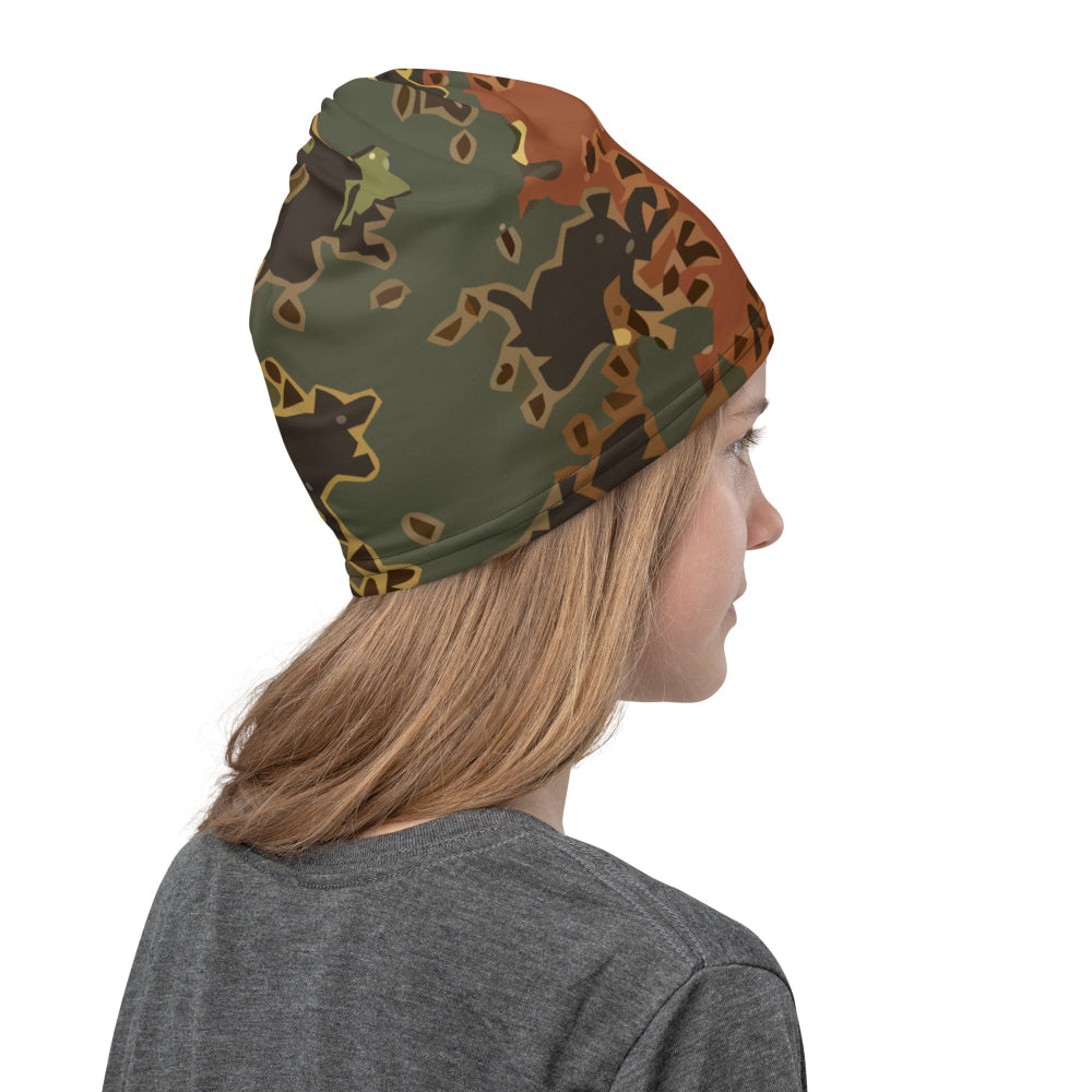 Black OPS Flecktarn Fractal Autumn CAMO Neck Gaiter