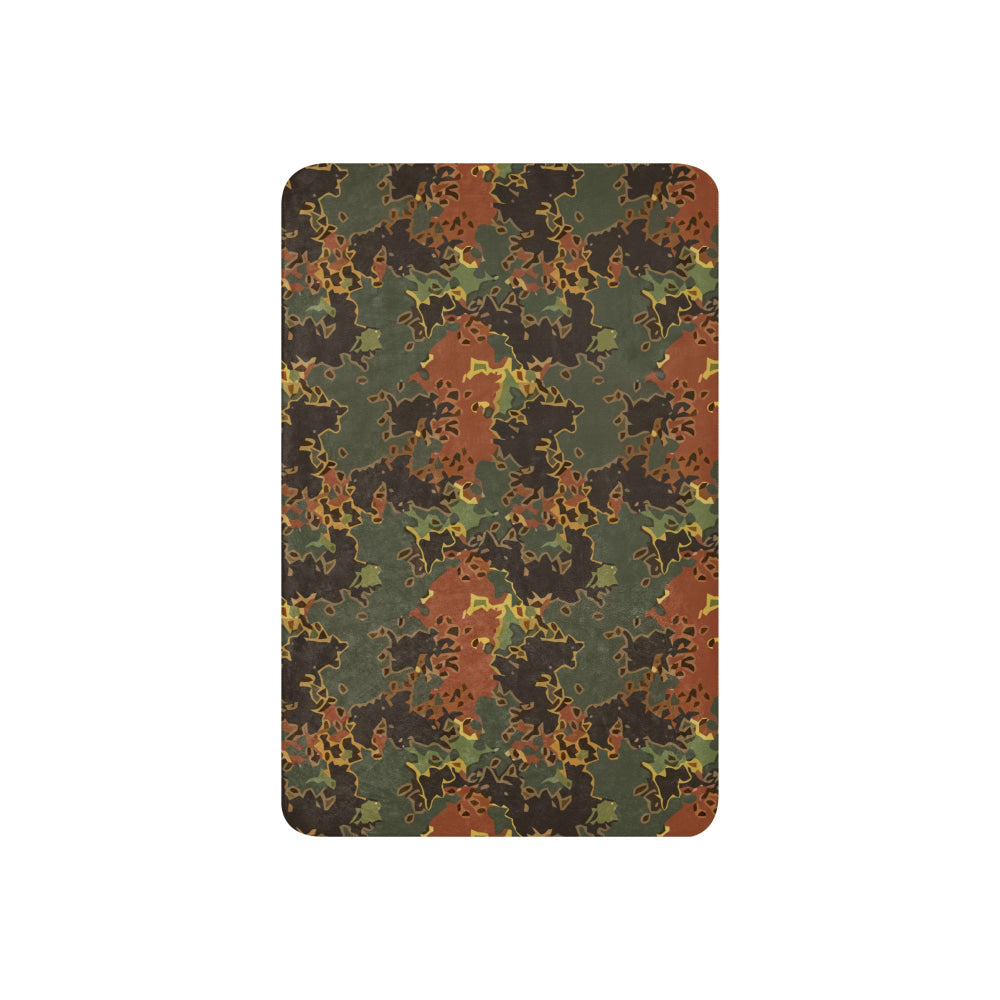 Black OPS Flecktarn Fractal Autumn CAMO Sherpa blanket - Blanket