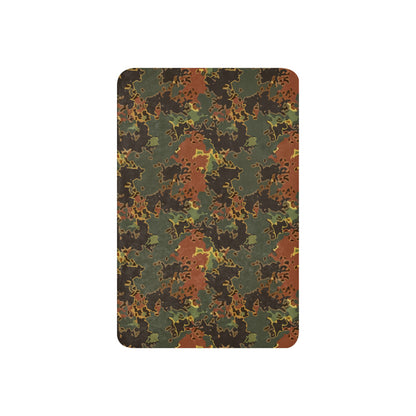 Black OPS Flecktarn Fractal Autumn CAMO Sherpa blanket - Blanket