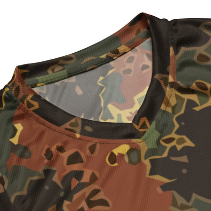 Black OPS Flecktarn Fractal Autumn CAMO unisex basketball jersey - Unisex Basketball Jersey