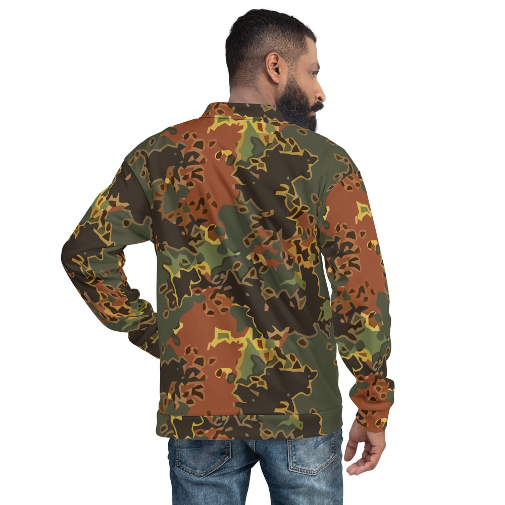 Black OPS Flecktarn Fractal Autumn CAMO Unisex Bomber Jacket