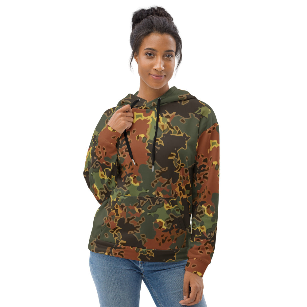 Black OPS Flecktarn Fractal Autumn CAMO Unisex Hoodie