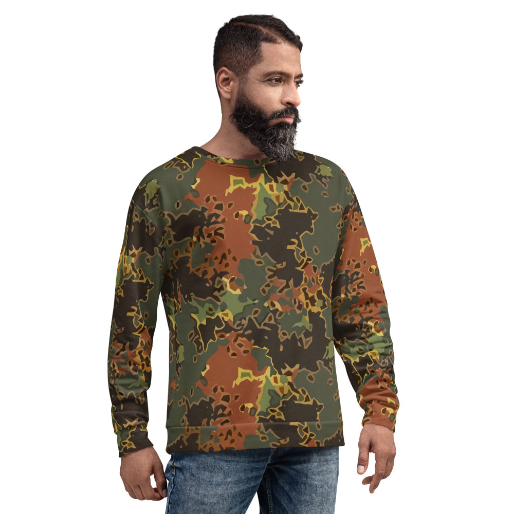 Black OPS Flecktarn Fractal Autumn CAMO Unisex Sweatshirt