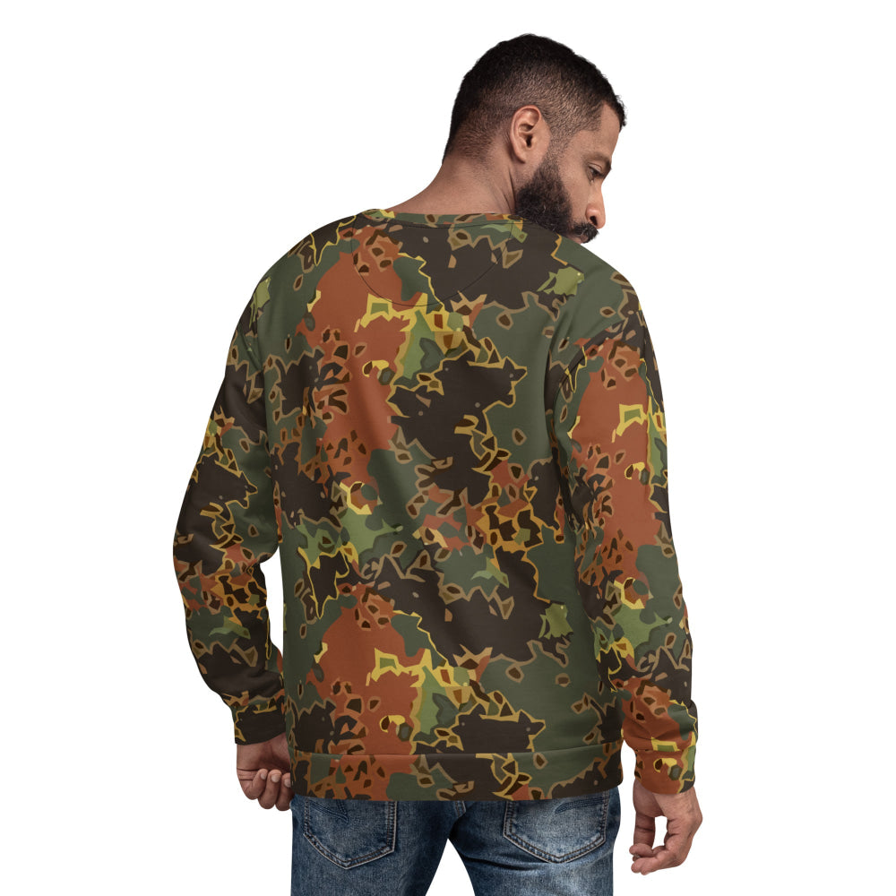 Black OPS Flecktarn Fractal Autumn CAMO Unisex Sweatshirt