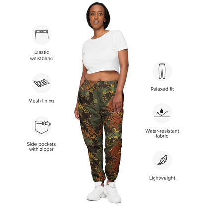 Black OPS Flecktarn Fractal Autumn CAMO Unisex track pants - Track Pants