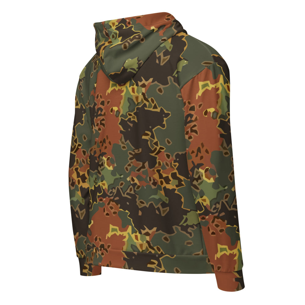 Black OPS Flecktarn Fractal Autumn CAMO Unisex zip hoodie - Zip Hoodie