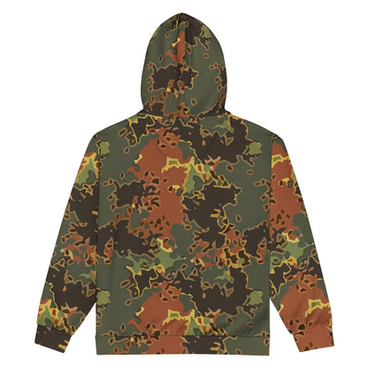 Black OPS Flecktarn Fractal Autumn CAMO Unisex zip hoodie - Zip Hoodie