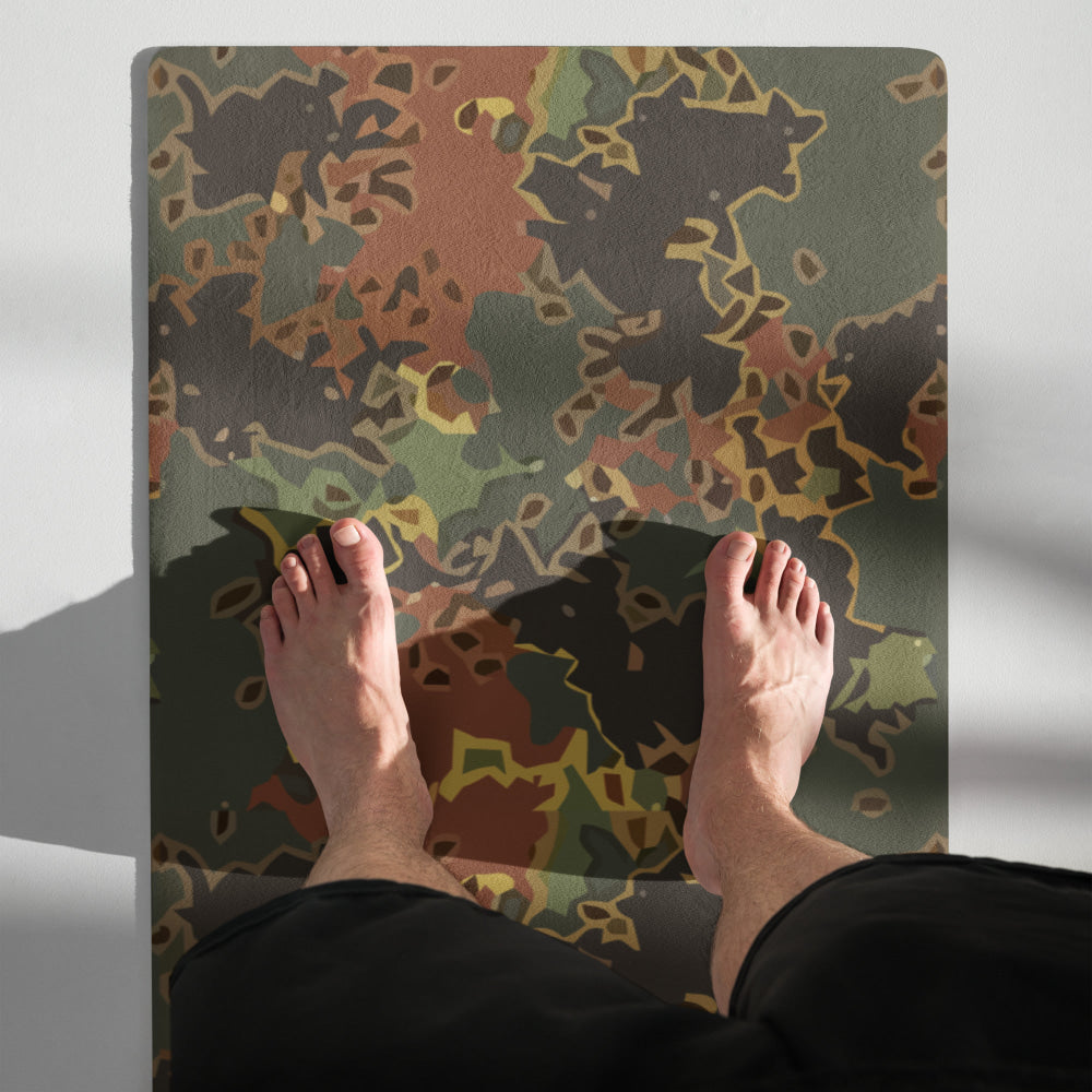 Black OPS Flecktarn Fractal Autumn CAMO Yoga mat - Mat