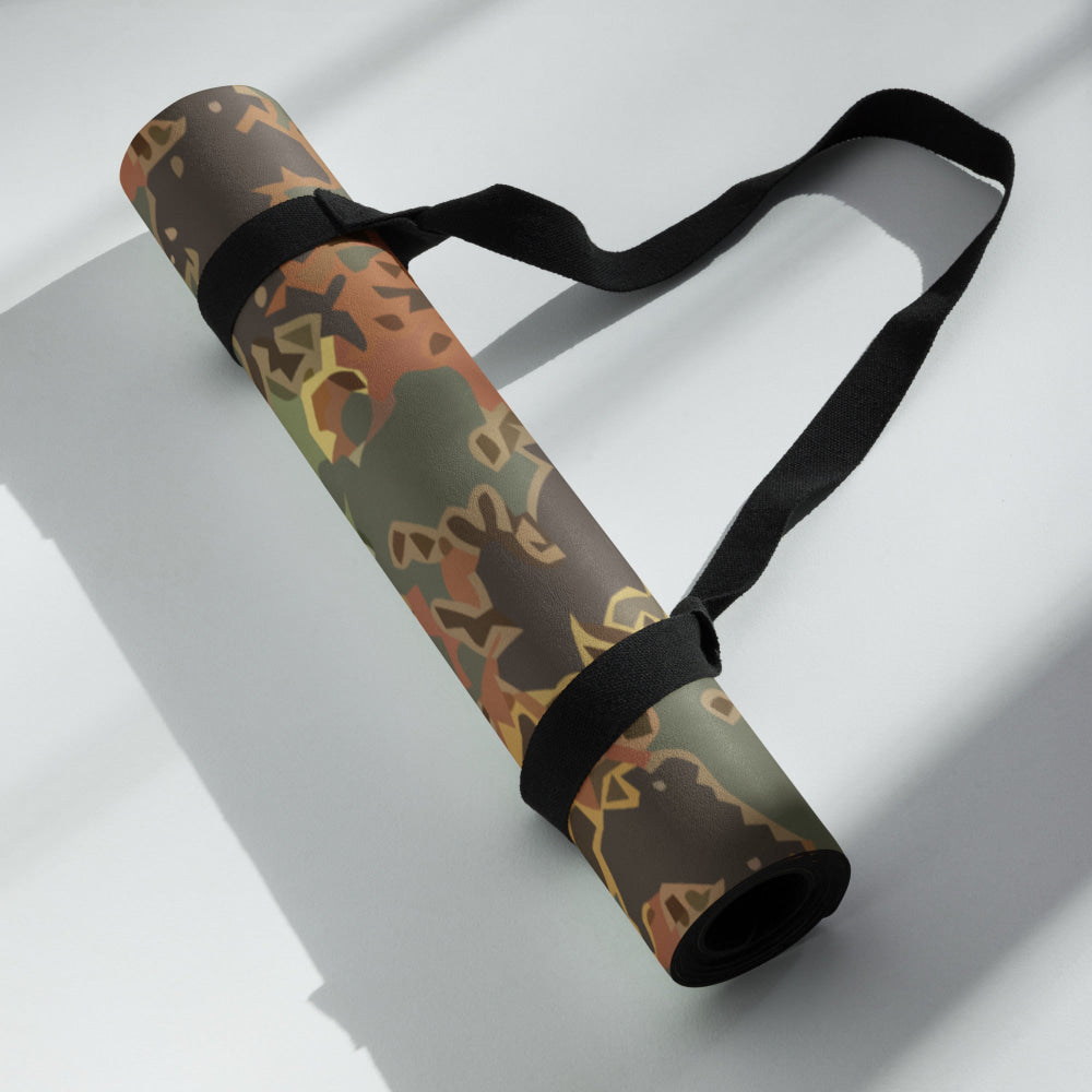 Black OPS Flecktarn Fractal Autumn CAMO Yoga mat - Mat