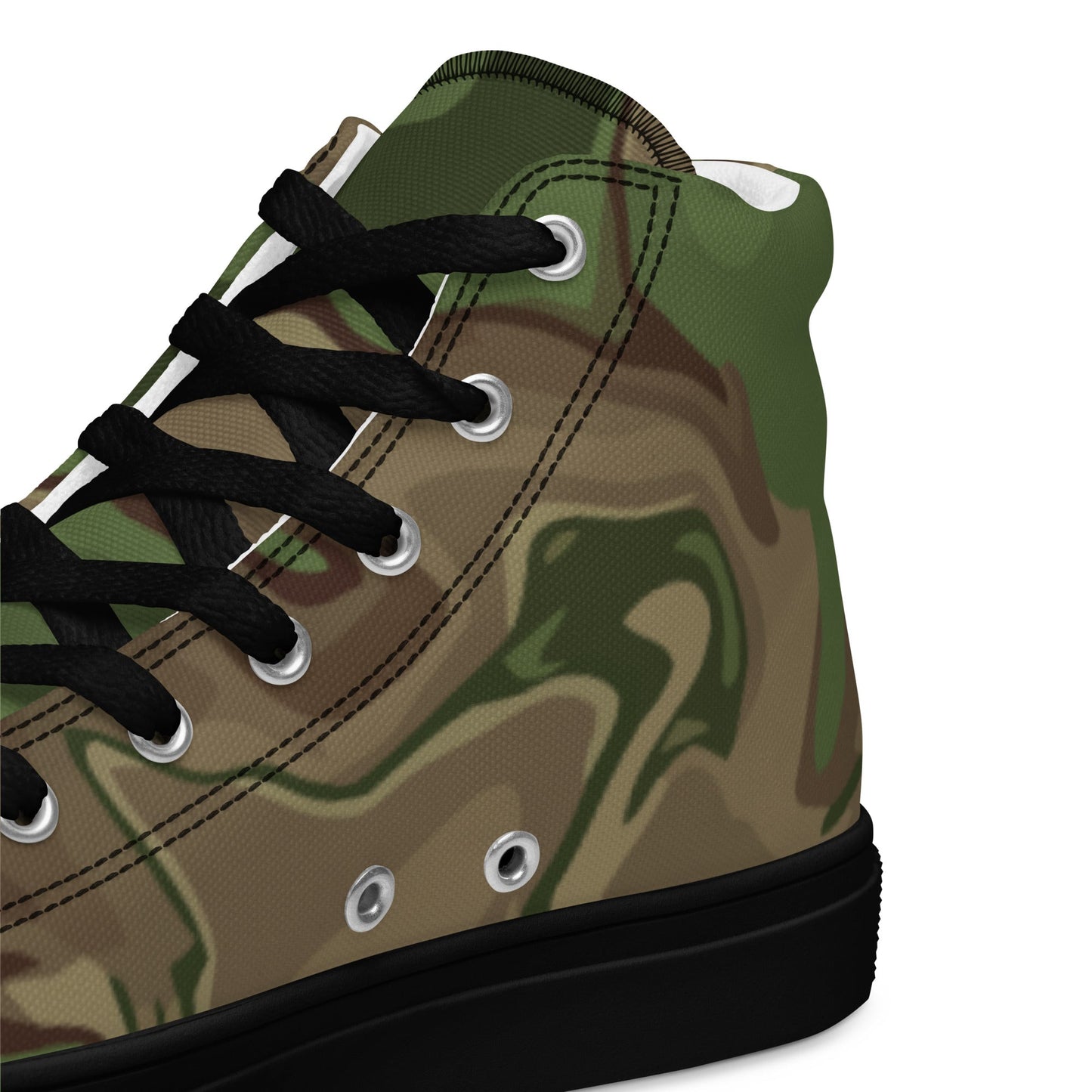 Black OPS Sludgeflow Morphic CAMO Mens high top canvas shoes - High Top Canvas Shoes