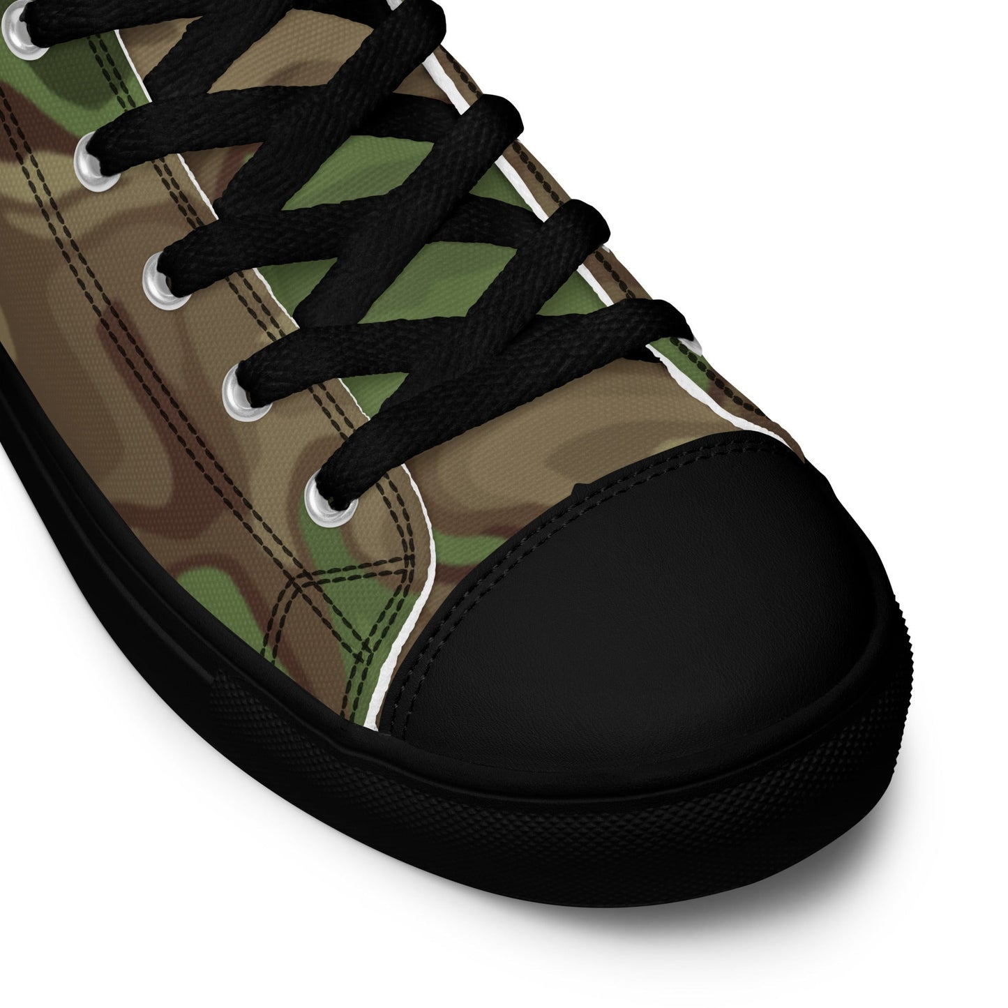 Black OPS Sludgeflow Morphic CAMO Mens high top canvas shoes - High Top Canvas Shoes