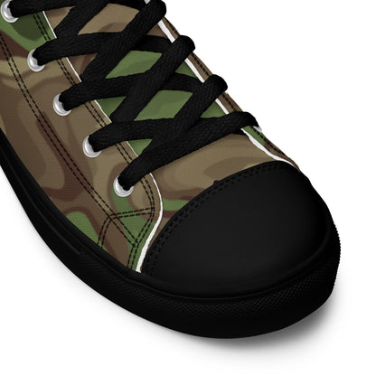Black OPS Sludgeflow Morphic CAMO Mens high top canvas shoes - High Top Canvas Shoes