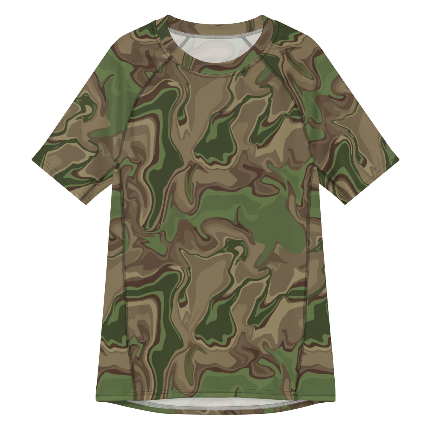 Black OPS Sludgeflow Morphic CAMO Mens Short-Sleeve Rash Guard - 2XS - Short-sleeve Guards