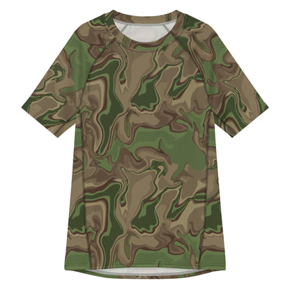 Black OPS Sludgeflow Morphic CAMO Mens Short-Sleeve Rash Guard - 2XS - Short-sleeve Guards