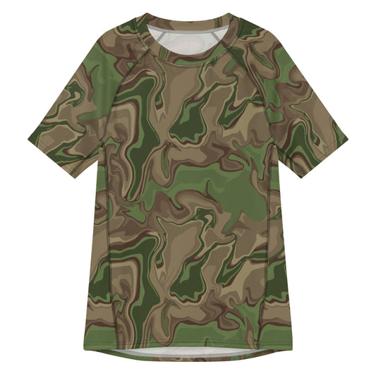 Black OPS Sludgeflow Morphic CAMO Mens Short-Sleeve Rash Guard - 2XS - Short-sleeve Guards