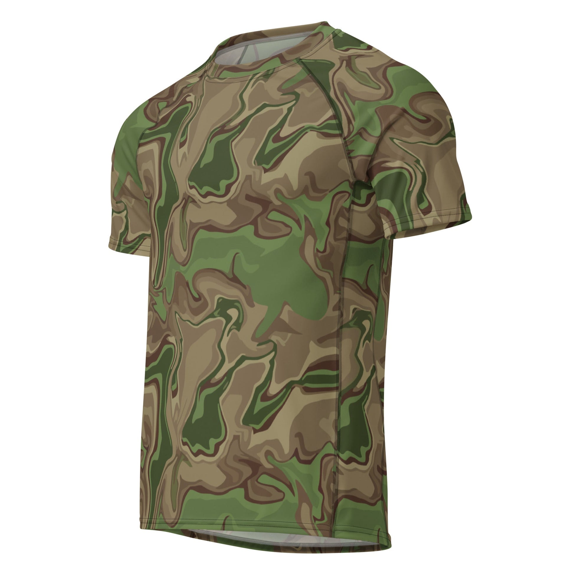 Black OPS Sludgeflow Morphic CAMO Mens Short-Sleeve Rash Guard - Short-sleeve Guards