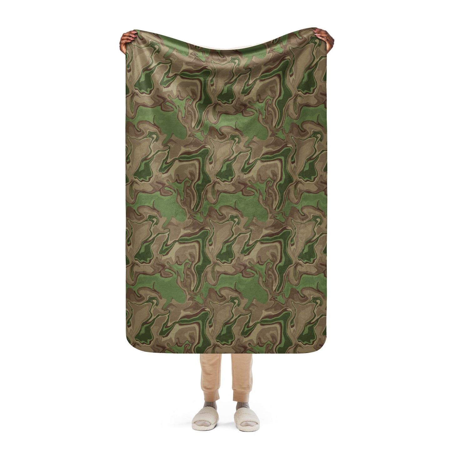 Black OPS Sludgeflow Morphic CAMO Sherpa blanket - 37″×57″ - Blankets