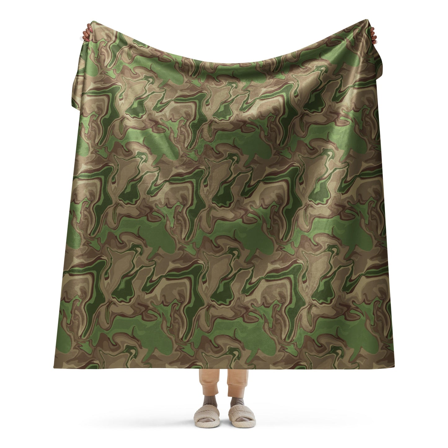 Black OPS Sludgeflow Morphic CAMO Sherpa blanket - 60″×80″ - Blankets