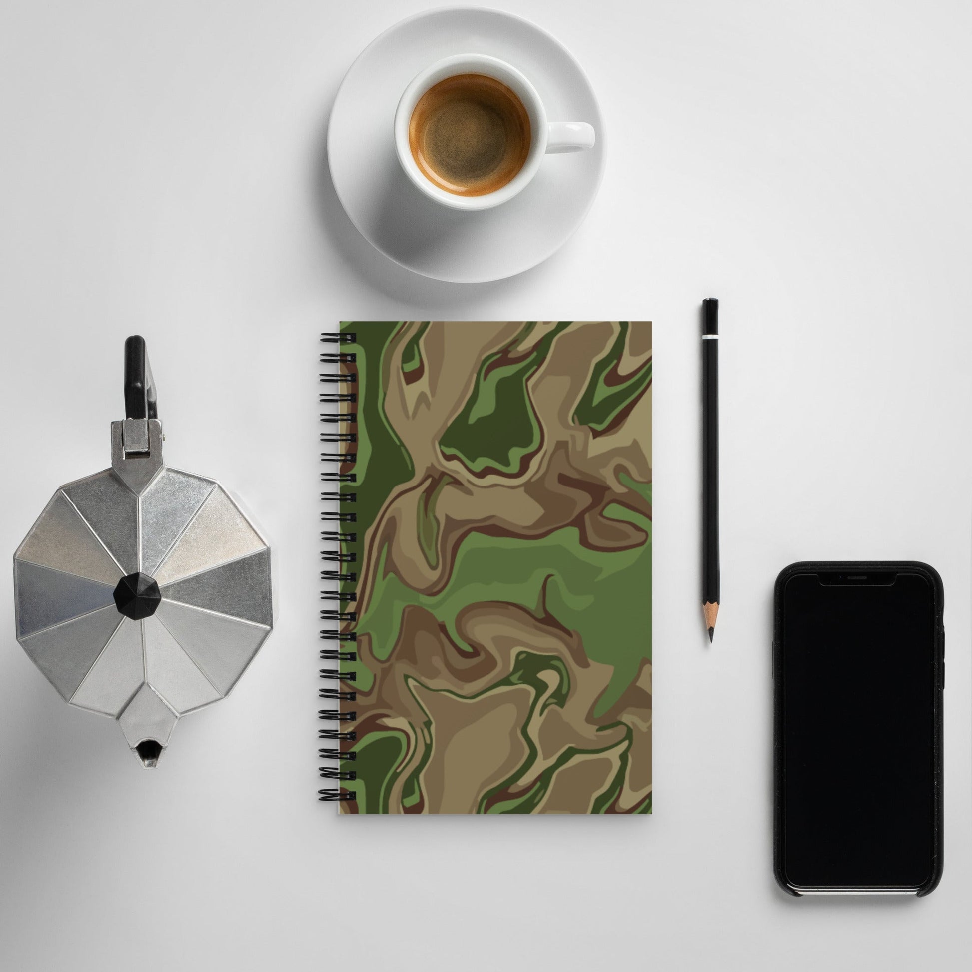 Black OPS Sludgeflow Morphic CAMO Spiral notebook - Notebooks