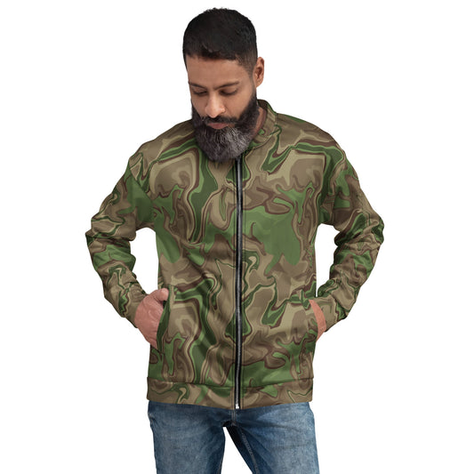 Black OPS Sludgeflow Morphic CAMO Unisex Bomber Jacket - XS - Jackets