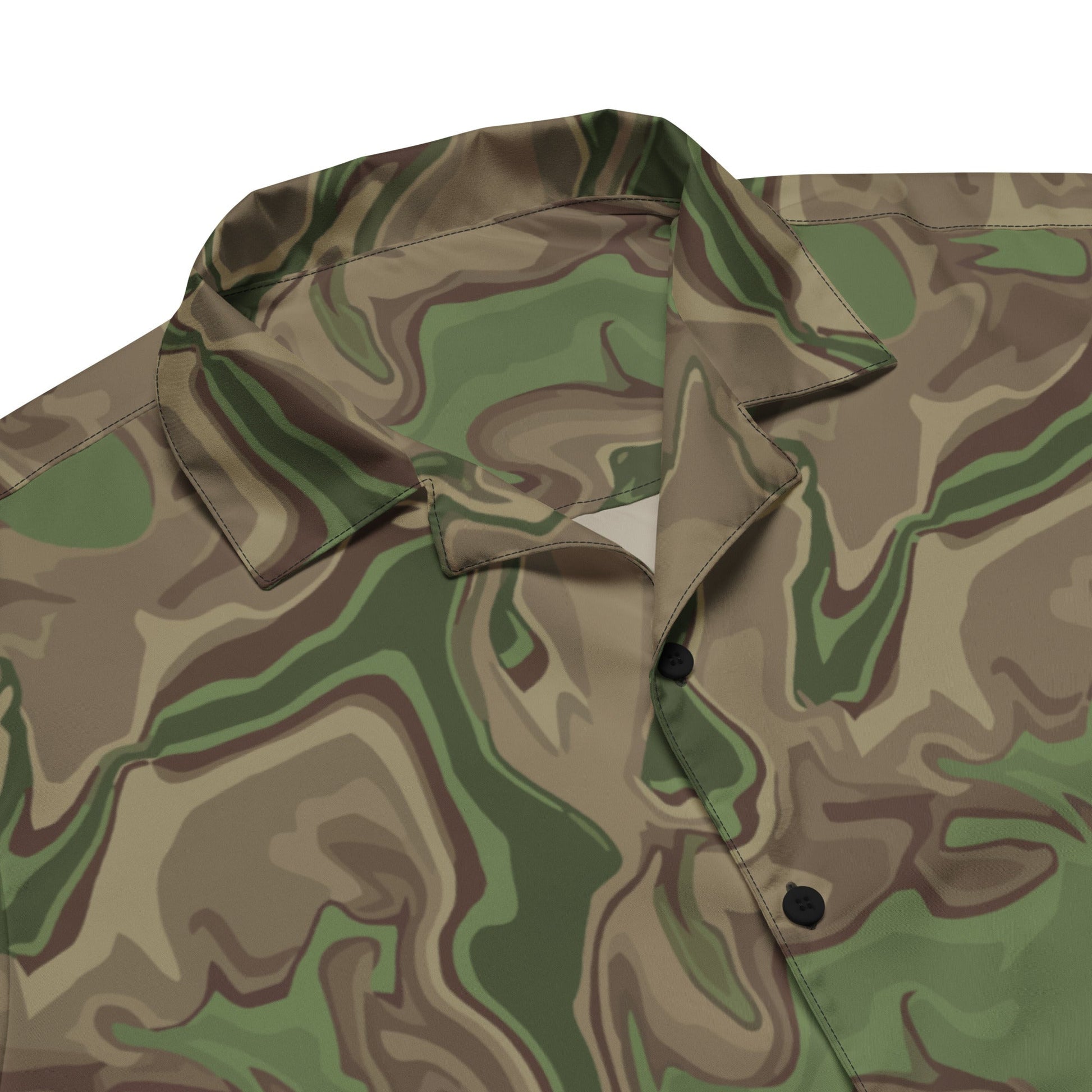 Black OPS Sludgeflow Morphic CAMO Unisex button shirt - Button Shirts