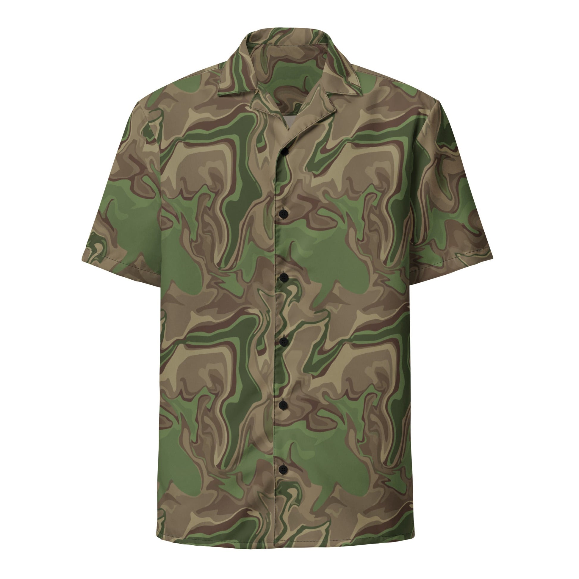 Black OPS Sludgeflow Morphic CAMO Unisex button shirt - Button Shirts