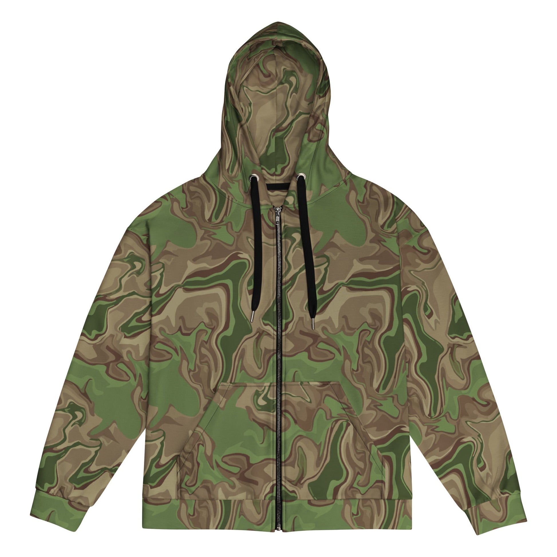 Black OPS Sludgeflow Morphic CAMO Unisex zip hoodie - 2XS - Zip Hoodies
