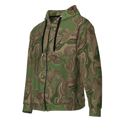 Black OPS Sludgeflow Morphic CAMO Unisex zip hoodie - Zip Hoodies