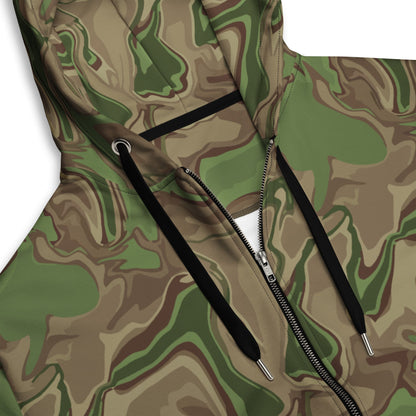 Black OPS Sludgeflow Morphic CAMO Unisex zip hoodie - Zip Hoodies