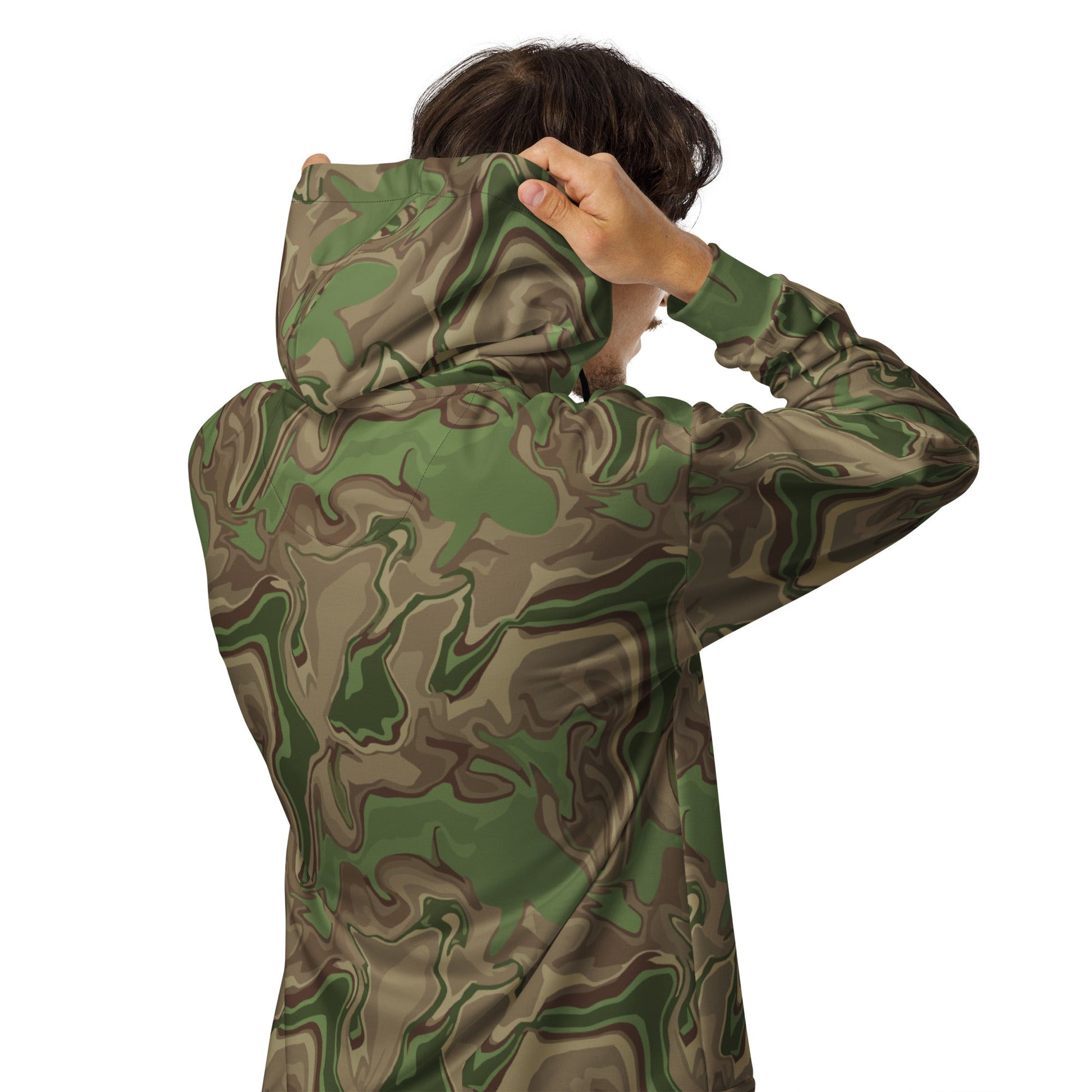 Black OPS Sludgeflow Morphic CAMO Unisex zip hoodie - Zip Hoodies