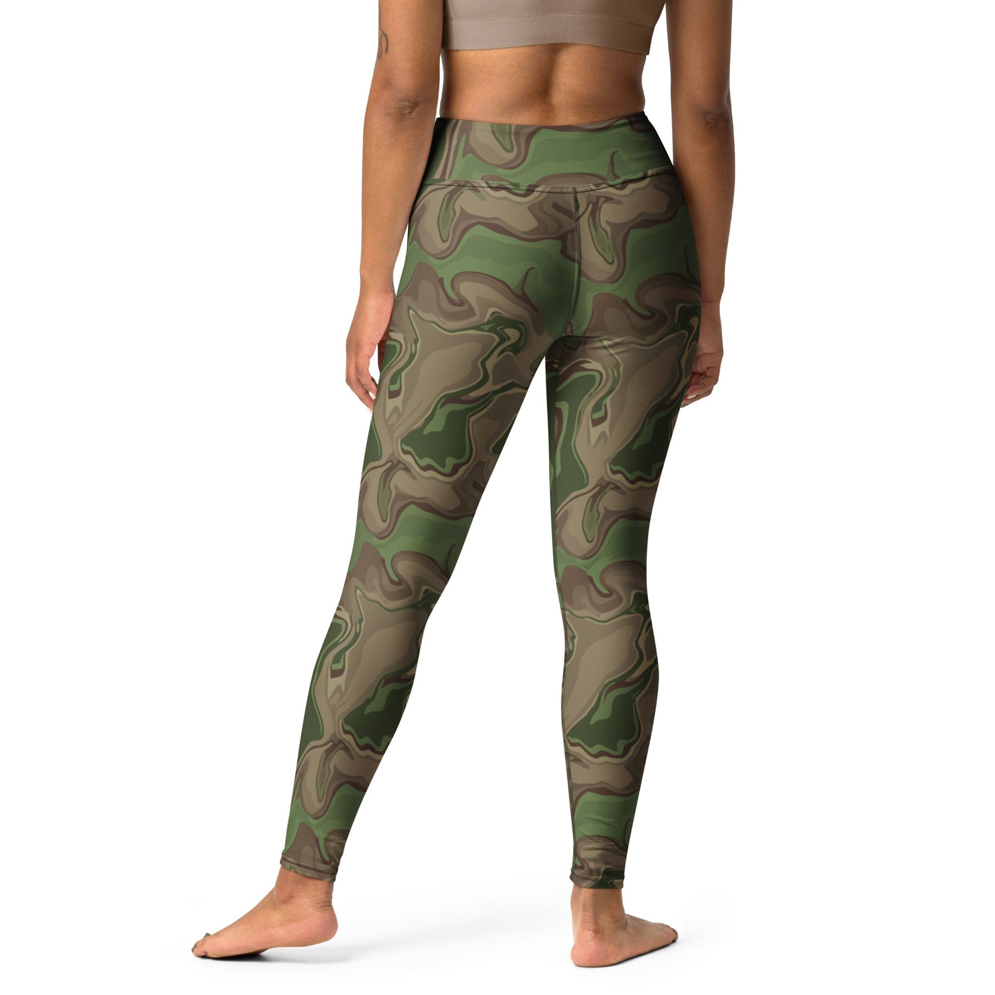 Black OPS Sludgeflow Morphic CAMO Yoga Leggings - Womens