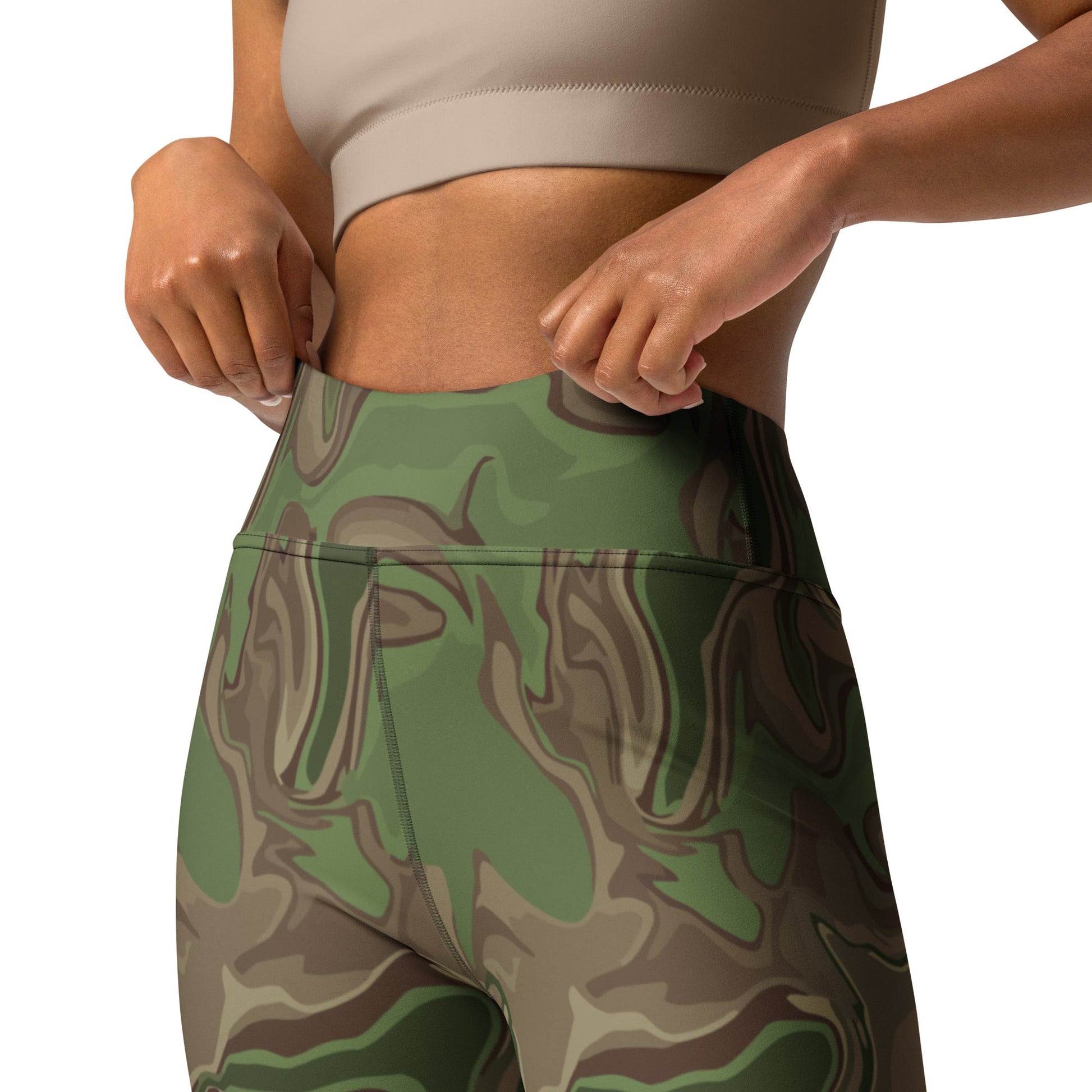 Black OPS Sludgeflow Morphic CAMO Yoga Leggings - Womens