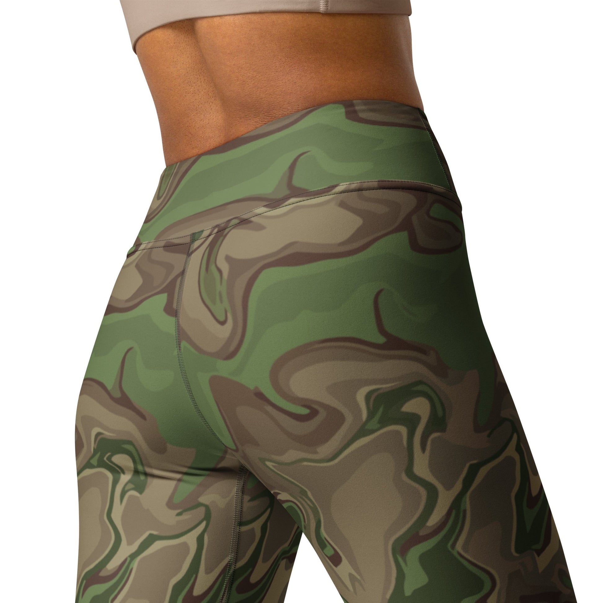 Black OPS Sludgeflow Morphic CAMO Yoga Leggings - Womens